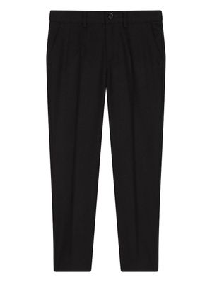 Dolce & Gabbana Kids pantalon à logo brodé - Noir