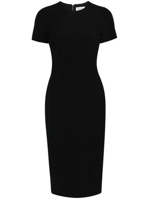 Victoria Beckham robe courte à manches courtes - Noir