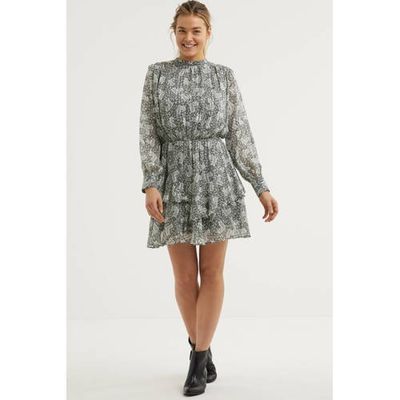 Eksept by Shoeby jurk Hot Printed zwart/wit Eksept by Shoeby jurk Hot Printed zwart/wit