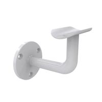 Witte leuningdrager voor handleuning Ø42,4