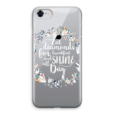 Diamonds: iPhone 8 Transparant Hoesje