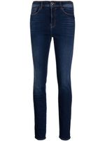 Emporio Armani jean skinny à logo brodé - Bleu