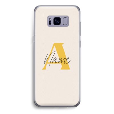 Amber Script: Samsung Galaxy S8 Transparant Hoesje