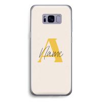 Amber Script: Samsung Galaxy S8 Transparant Hoesje