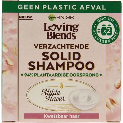Garnier Loving blends solid shampoo milde haver (60 gr)