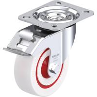 Blickle L-POW 100KF-FI Zwenkwiel met rem Wieldiameter: 100 mm Draagvermogen (max.): 200 kg 1 stuk(s)