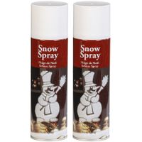 2x Sneeuwspray/spuitsneeuw bussen 300 ml - thumbnail