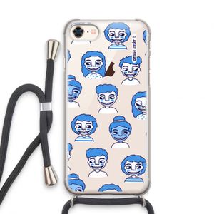 Gezichtjes: iPhone 7 Transparant Hoesje met koord