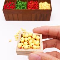 30 stuks/3 packs 1:12 Mini Doll House simulatie perzik keuken voedsel spelen accessoires miniatuur fruit decoratie