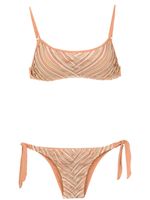 Amir Slama printed bikini top - Tons neutres