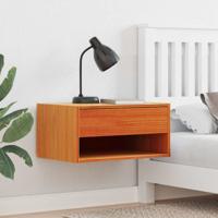 Wandbevestigde nachttafel 2 pcs Wasbruin 50 x 32.5 x 24 cm