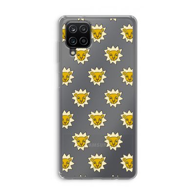 Leeuwenkoppen: Samsung Galaxy A12 Transparant Hoesje