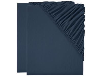 LIVARNO home 2 jersey hoeslakens 140-160 x 200 cm (Blauw)
