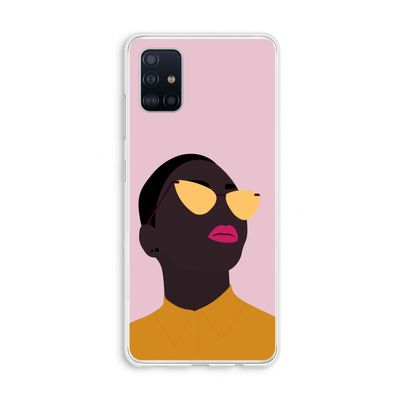 Yellow glasses: Galaxy A51 4G Transparant Hoesje