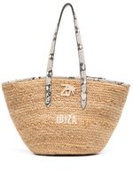 Zadig&Voltaire sac cabas Ibiza à patch logo - Tons neutres - thumbnail