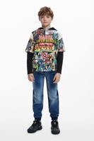 Marvel™ T-shirt met laagjeslook - MATERIAL FINISHES - 13/14