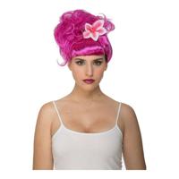 Pruik My Other Me Bloem Roze