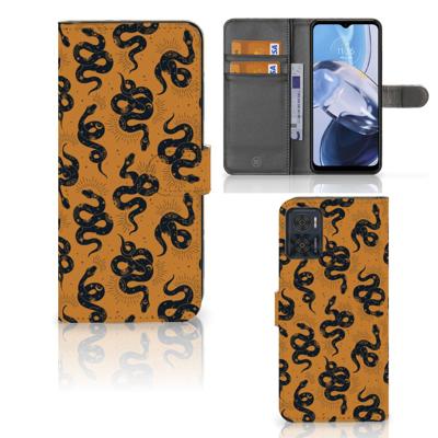 Telefoonhoesje | Met pasjeshouder | voor Motorola Moto E22 | E22i Snakes