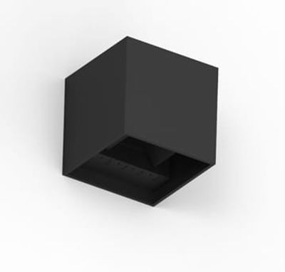 Wandlamp zwart CUBE 10x10x10cm 2700K Up en Down 6W 220 lumen dimbaar lichtbundels verstelbaar