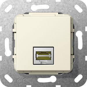 GIRA computeraansluiting RJ45 C6A Gender creme glanzend 569501