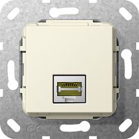 GIRA computeraansluiting RJ45 C6A Gender creme glanzend 569501