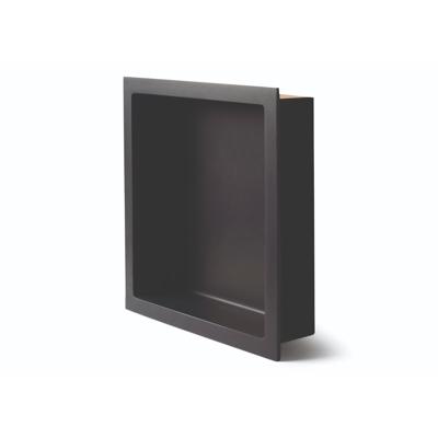 Inbouwnis Luca Sanitair Luva 29,5x29,5x7 cm Solid Surface Mat Antraciet Luca Sanitair