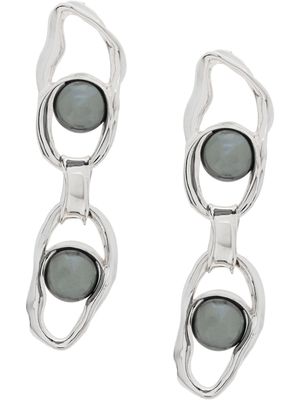 Coup De Coeur boucles d'oreilles à détails de perles - Argent