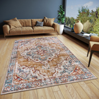 Vloerkleed Strozzi Beige Blauw 80x120 Cm Laagpolig Home Collectie - Dekbed-Discounter.nl