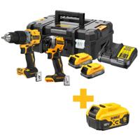 DeWALT DCK2050E2T Accu combiset 2-delig (DCD805 + DCF850) 18V XR 1.7Ah POWERSTACK in TSTAK