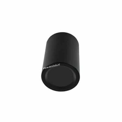 Opbouwspot armatuur LED rond ZWART