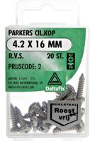 Parkers ck 4,2x16mm rvs 20st - Deltafix