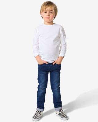 HEMA Kinder broek jogdenim skinny fit donkerblauw (donkerblauw)