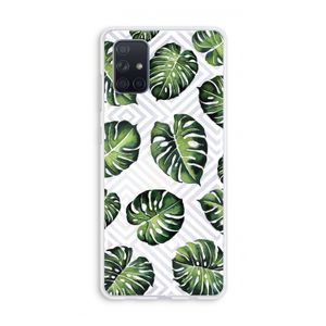 Geometrische jungle: Galaxy A71 Transparant Hoesje