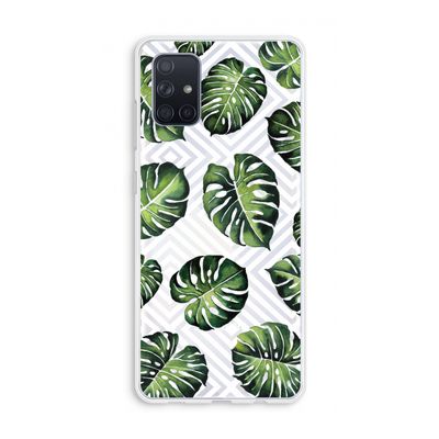 Geometrische jungle: Galaxy A71 Transparant Hoesje