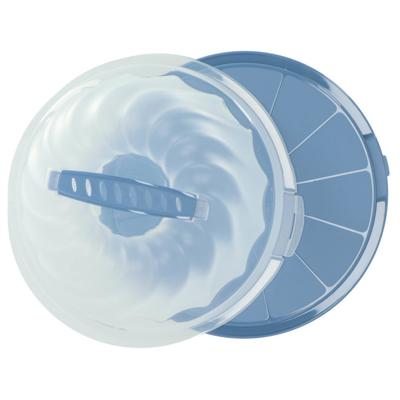 Rotho gugelhupf fresh cakedoos tulband horizon blauw/transparant