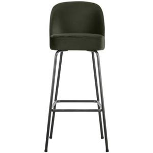 BePureHome Vogue Barkruk H 103 cm - Polyester - Dark Green