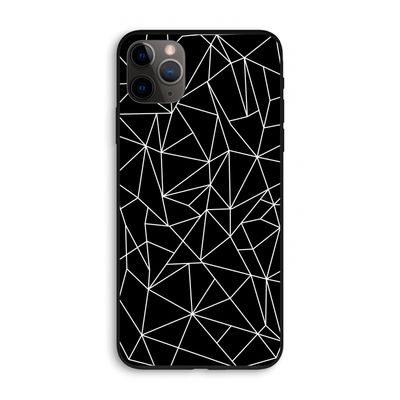 Geometrische lijnen wit: iPhone 11 Pro Max Biologisch afbreekbaar hoesje