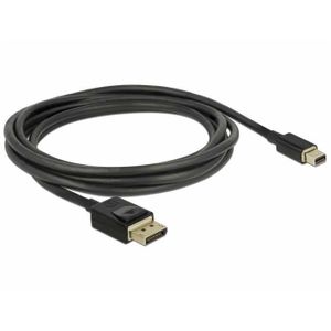 DeLOCK Mini DisplayPort > DisplayPort kabel 2 meter, 8K 60 Hz