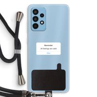 Reminder: Samsung Galaxy A52 Transparant Hoesje met koord