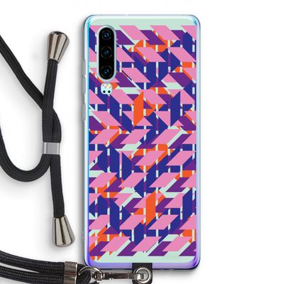 Skew Blush 3: Huawei P30 Transparant Hoesje met koord