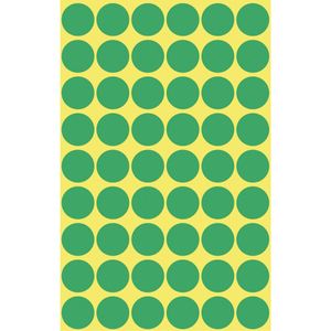 Avery Gekleurde Markeringspunten, groen, Ø 12,0 mm, permanent klevend
