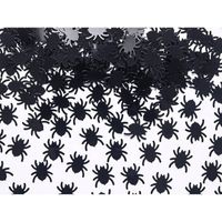 3x Halloween spinnen confetti zwart 45 gram - Confetti - thumbnail