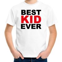 Best kid ever cadeau t-shirt wit voor kinderen/kids - thumbnail