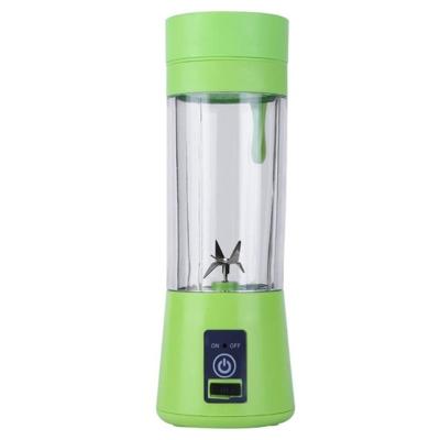 380ml 6 Blender Juicer Cup USB oplaadbare elektrische automatische groente sap van citrusvruchten oranje Maker Cup Mixer fles (6 messen-groen)