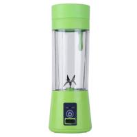 380ml 6 Blender Juicer Cup USB oplaadbare elektrische automatische groente sap van citrusvruchten oranje Maker Cup Mixer fles (6 messen-groen)