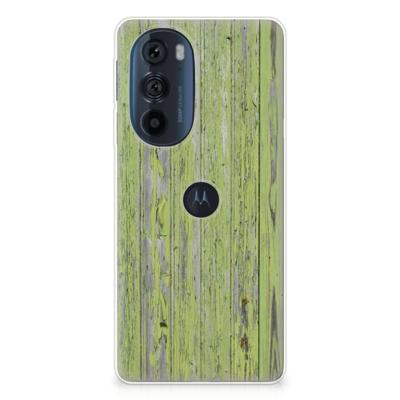 Motorola Edge 30 Pro | Bumper Hoesje | Green Wood