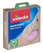 Vileda Microvezeldoek 100% Gerecycled 3 stuks.