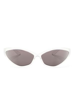 Balenciaga Eyewear lunettes de soleil 90s Oval - Blanc
