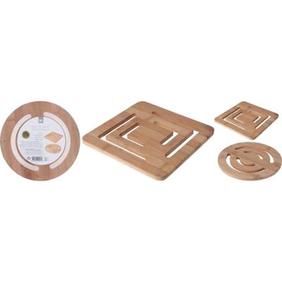 Excellent Houseware Onderzetter bamboe 20x20cm