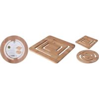 Excellent Houseware Onderzetter bamboe 20x20cm